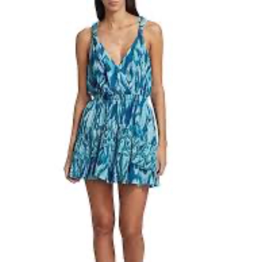 Ramy Brook Harmoni V-Neck Mini Dress